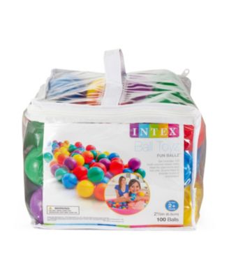 100-Pack Small Plastic Multi-Colored Fun Ballz for Bounce House (12 Pack)