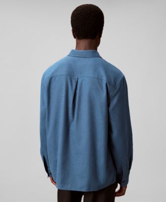 Men's Melange Flannel Classic-Fit Shirt