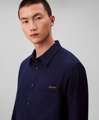 Men's Classic-Fit Yarn-Dyed Houndstooth Shirt