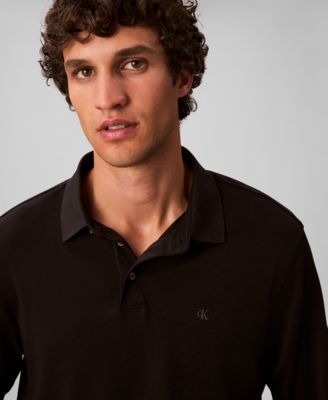 Supima Cotton Long Sleeve Polo Shirt