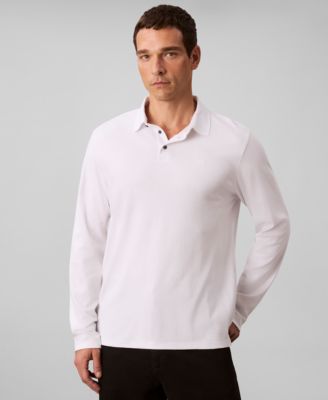 Supima Cotton Long Sleeve Polo Shirt