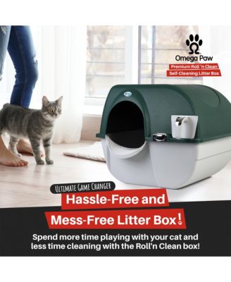 VMRA20-1-PR Premium Roll 'N Clean Self Cleaning Litter Box, LG, Green