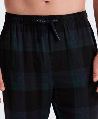 Men's Deluxe Touch Twill Plaid Print Pajama Pants