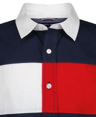 Boys' 2T-7 Chest Flag Point Collar Shirt