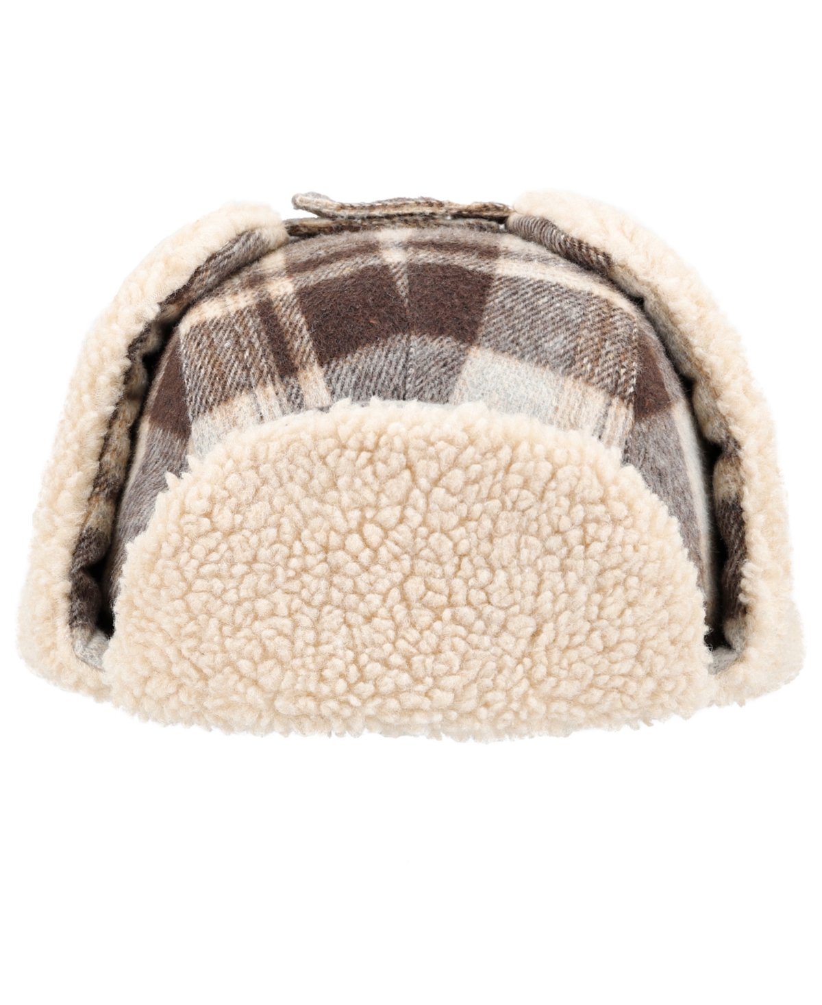 Levi's Men's Oversized Brushed Plaid Trapper Hat