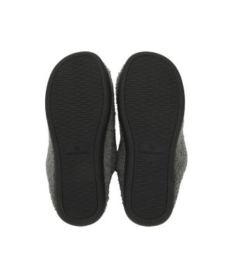 Men's Halloween Black Cat Glow Slippers - M