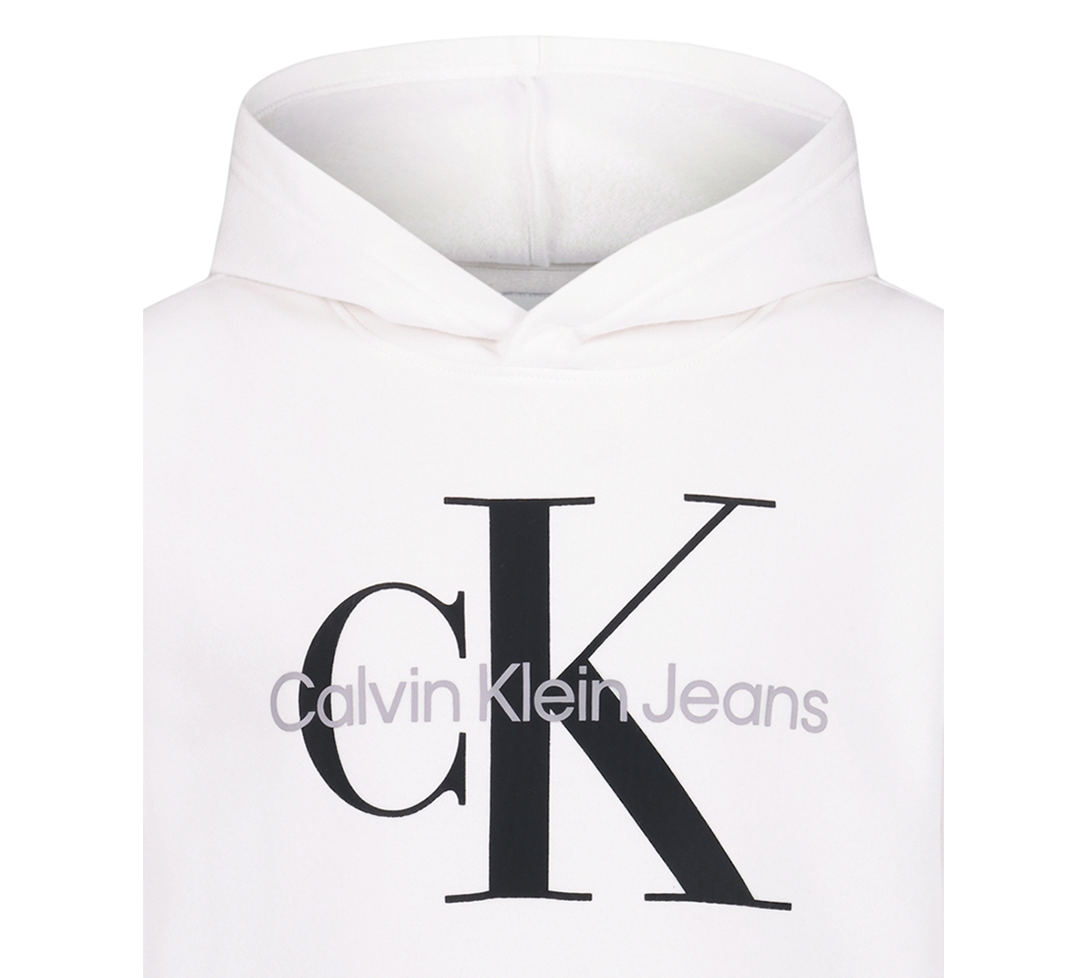 Calvin Klein Boys 8-20 Old School Logo Pullover Hoodie In White