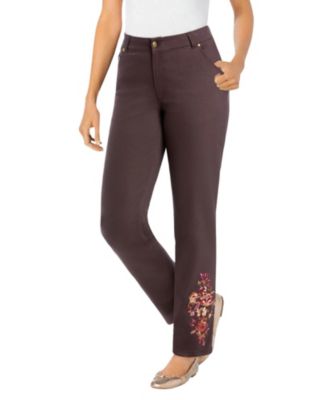 Women's Within Tall Straight-Leg Stretch Denim Five-Pocket Jeans