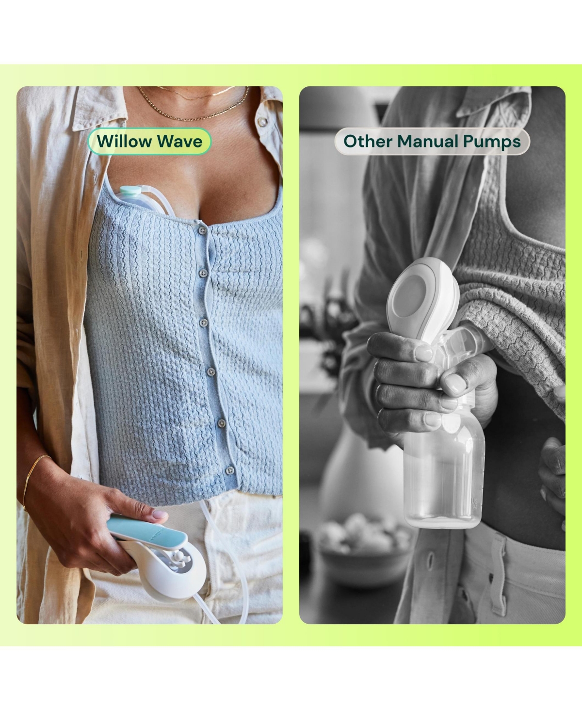 Willow Wave, Wearable Manual Pump