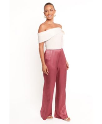 Women's Carissa Satin Wide-Leg Pants