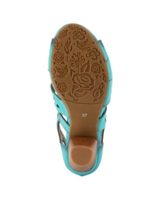 L’Artiste Women’s ICON Laser-Cut Leather Bootie with Ombre Edge and Zipper Closure