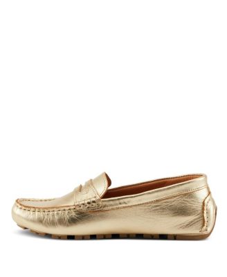 Audette Leather Moccasins with Removable Insole and Penny Keeper