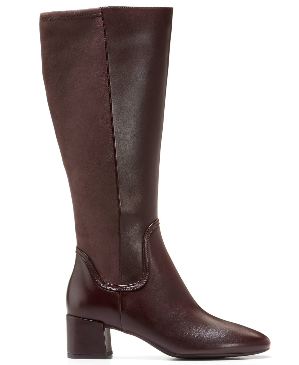 Cole Haan Women's Go-to-serenna Block Heel Tall Shaft Dress Boots In Brown