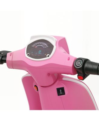 24V Kids Motorcycle with Rear Suspension, Lights for 8-12 Years,