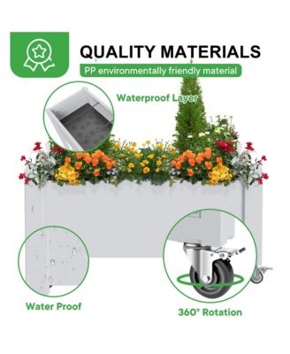 Soltanica Raised Garden Bed with Wheels