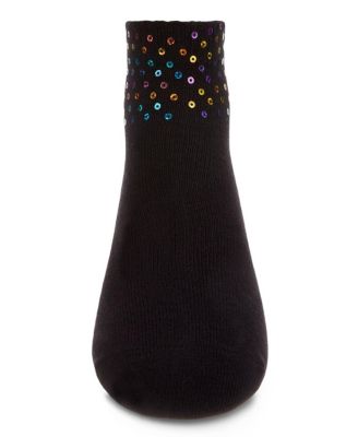 Little Girls Multicolor Sequin Cotton Blend Anklet Sock