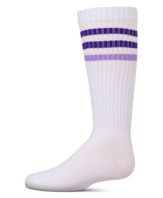 Big Girls TwoTone Varsity Stripe Knee High Socks