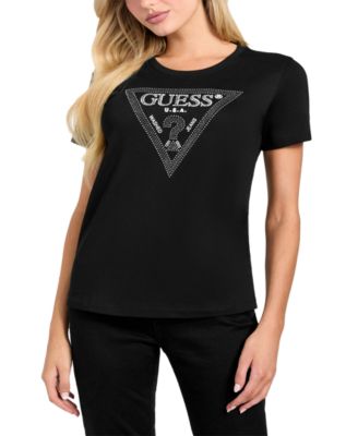 Women's Embellished Triangle Short Sleeve T-Shirt