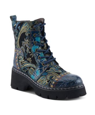 Spring Step Severity Combat Bootie with Lace-Up Closure