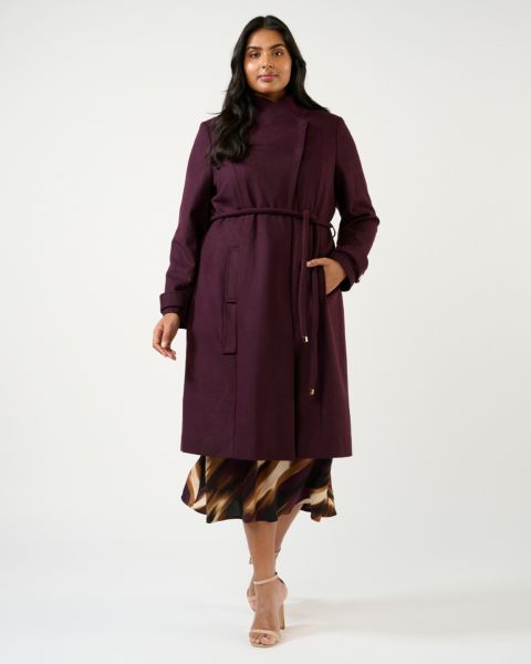 Женские куртки ESTELLE Women's Reo Double-Breasted Assymetrical Full-Length Coat
