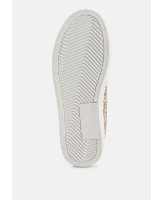 Womens Shinding Glitter Star Chunky Sneakers