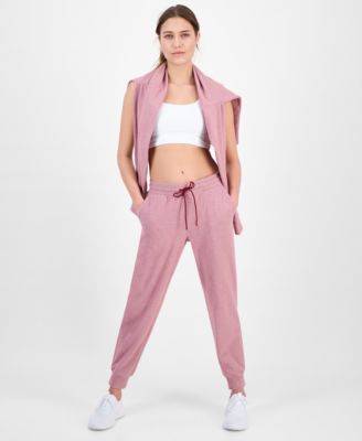 ID Ideology Women's Brushed Rib Jogger Pants, Macy's Exclusive