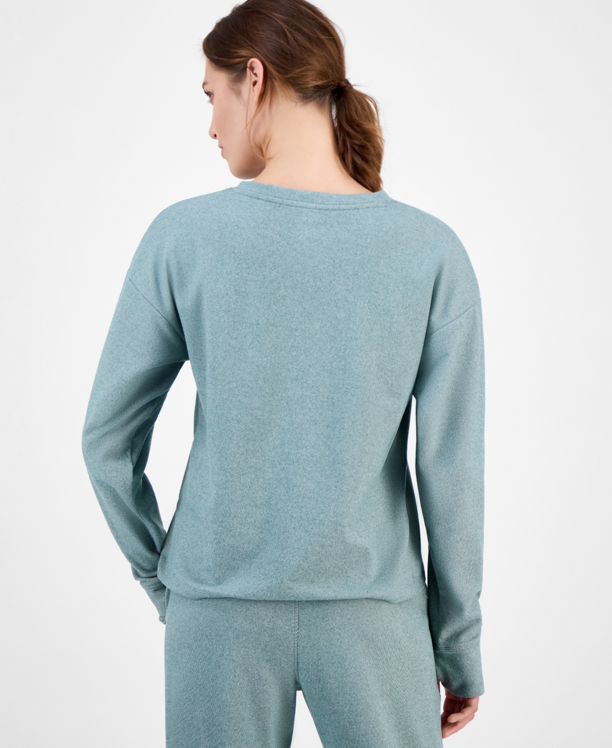 Id Ideology Women's Brushed Rib V-neck Sweater, Macy's Exclusive In Green