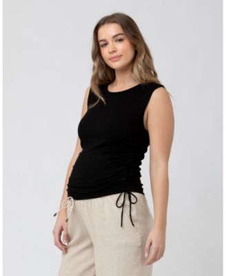 Jodie Ruched Ribbed Tank