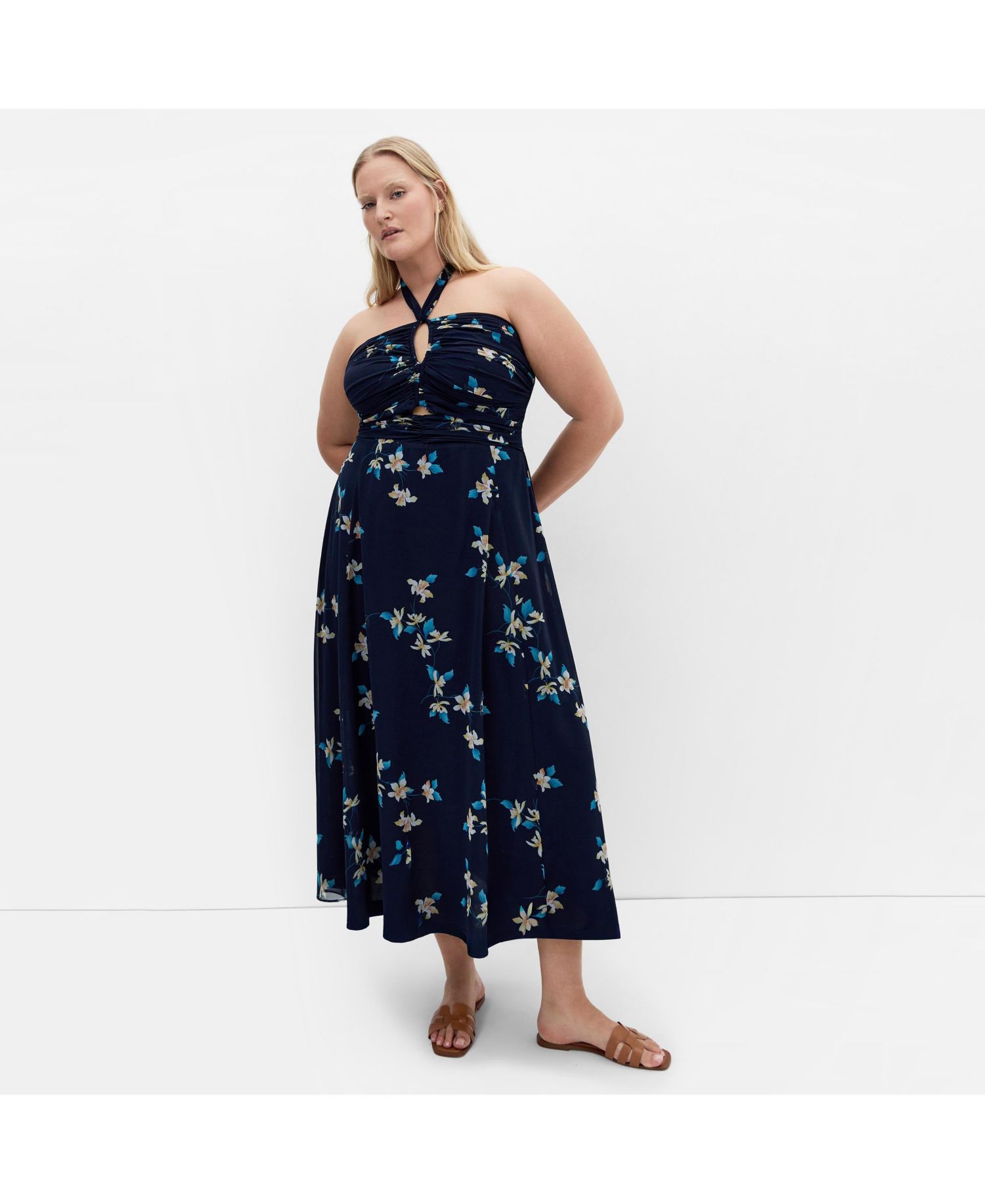 Plus Size Everfree Floral Print Maxi Dress