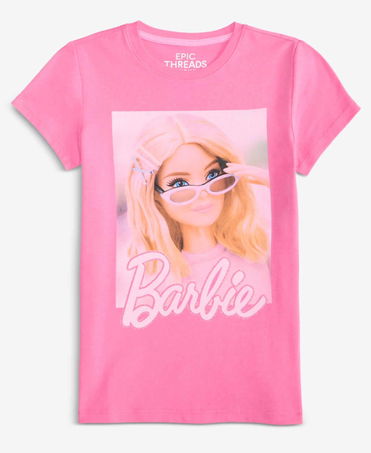Epic Threads Girls 5-18 Barbie Print Short-Sleeves T-Shirt, Macy's Exclusive