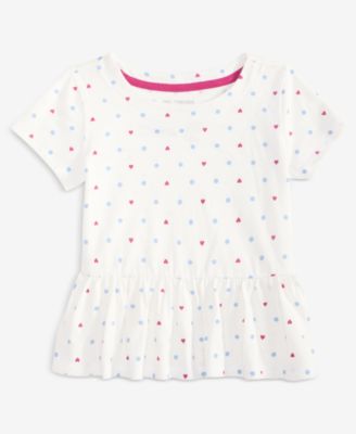 Epic Threads - Toddler Girls Dot-Print Peplum Top