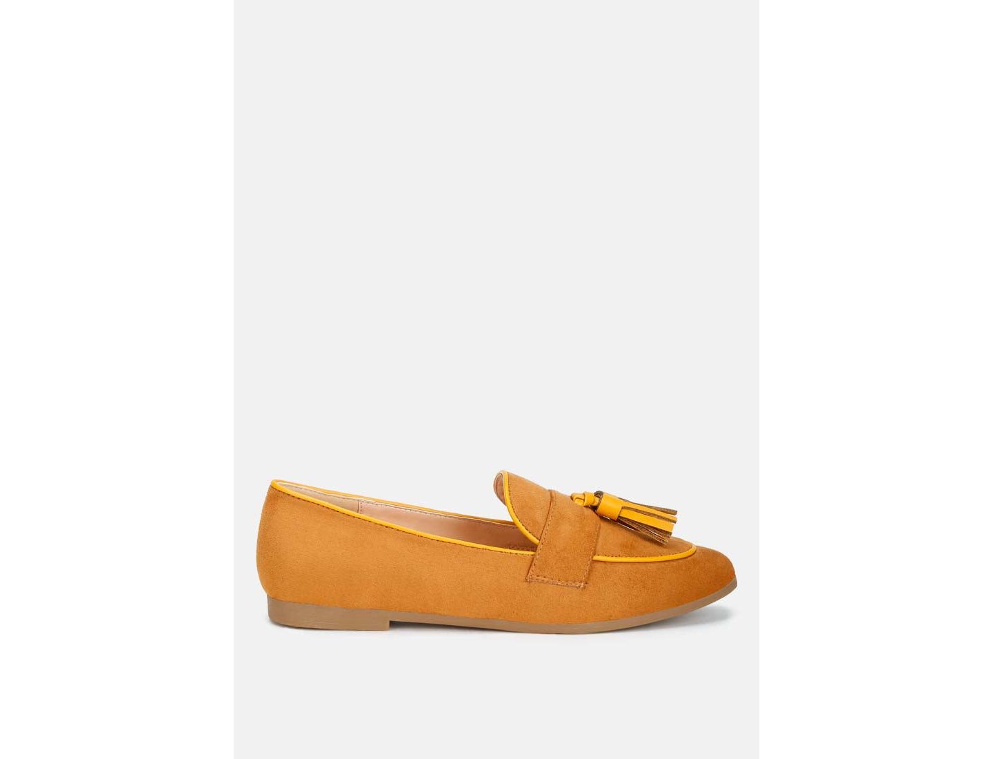 Женские туфли Rag & Co Folklore Micro Suede Tassel s, цвет: Бежевый / Хаки — фото 4