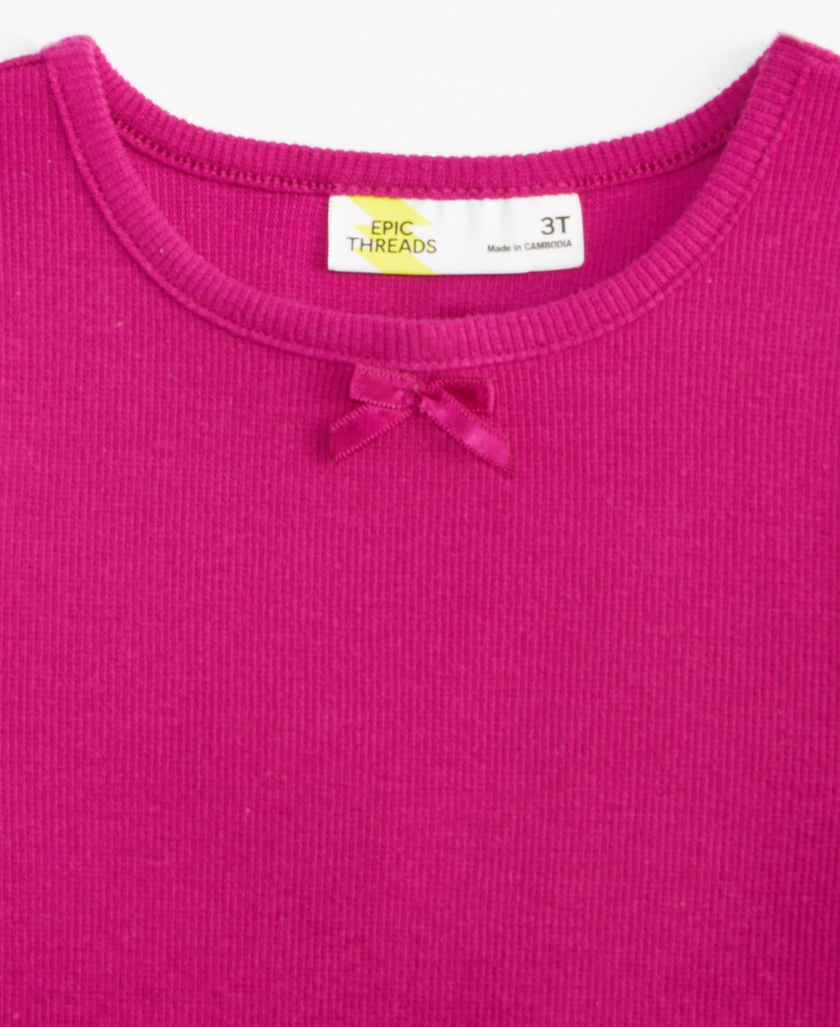 Epic Threads Girls Toddler 2T-4T Ribbed Puff-Sleeve T-Shirt, Macy's Exclusive