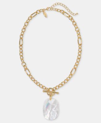 Style & Co - Mother-of-Pearl Pendant Necklace, 18" + 3" extender