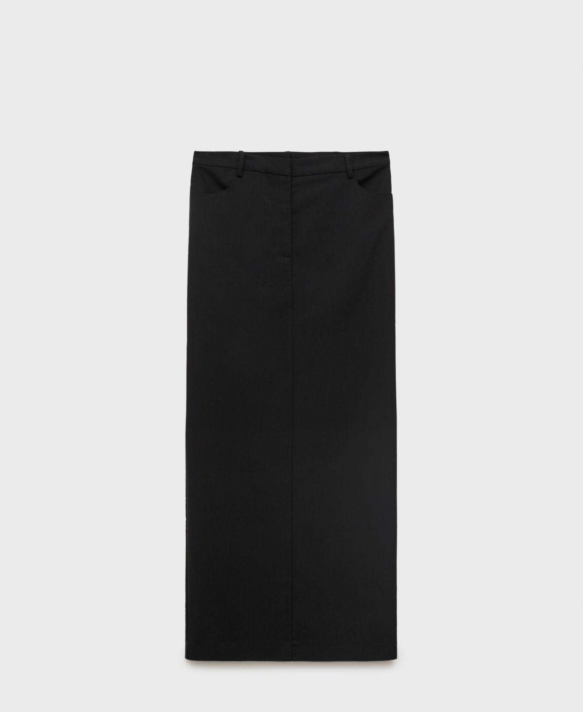 Mango High Waist Pencil Skirt In Black