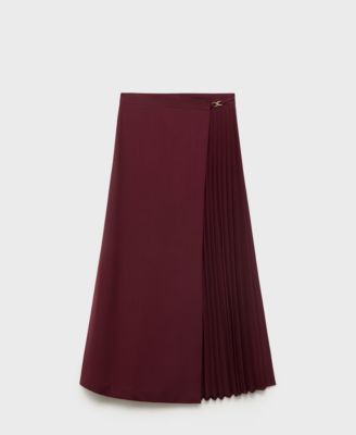 Women's Pleated Crossover Skirt