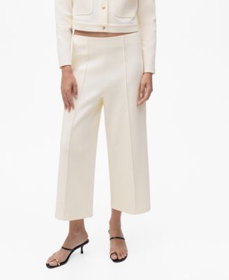MANGO - Women's Cotton Crop Pants