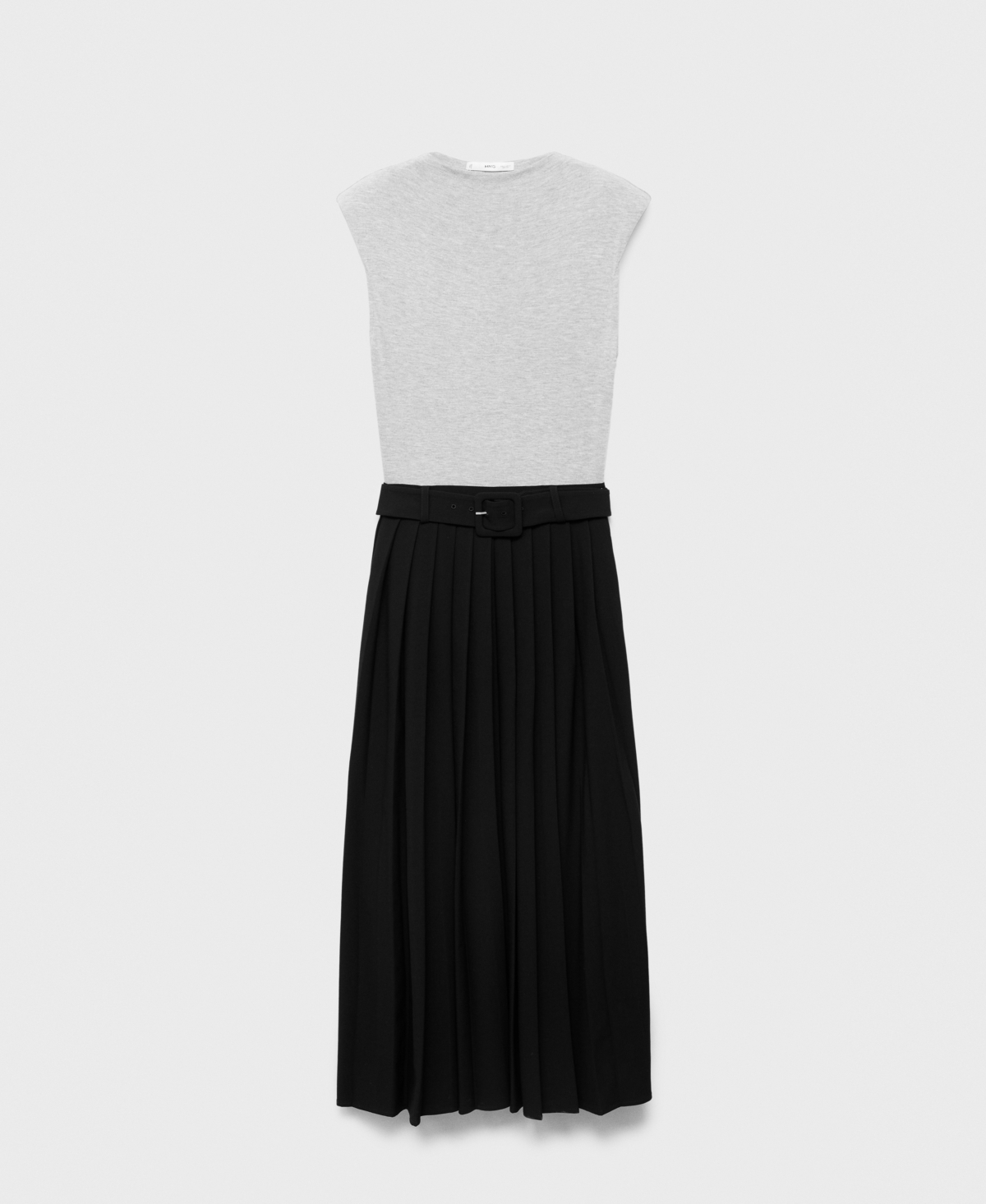 Mango Robe Combinée Ceinture Gris - Femme - Xl -  In Black