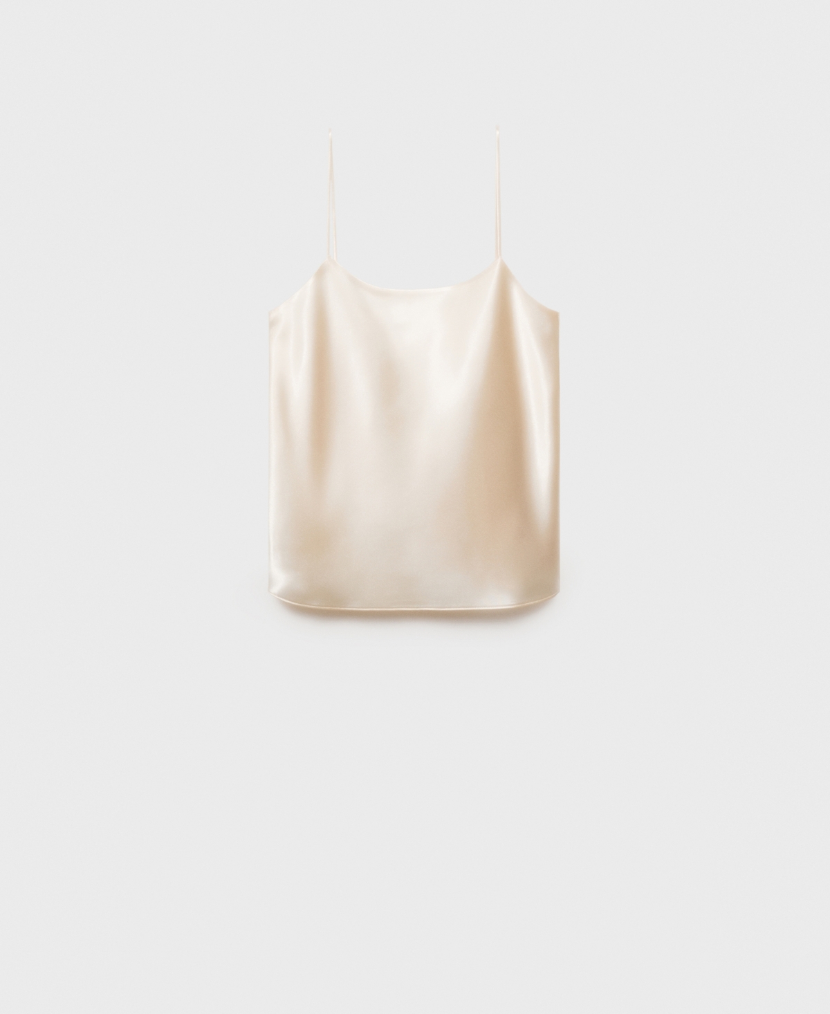 Mango Satin Camisole In Gold