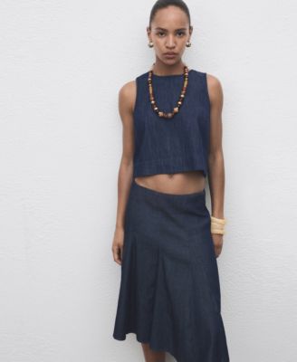 Women's Denim Crop Top