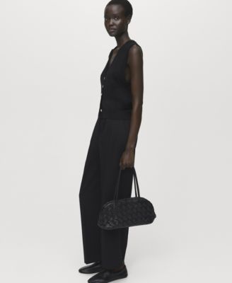 Women's Straight-Fit Pleated Pants