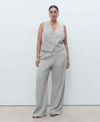 Women's Pinstriped Suit Vest