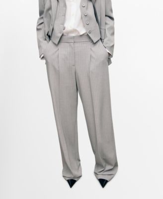 MANGO - Women's Pinstripe Suit Pants