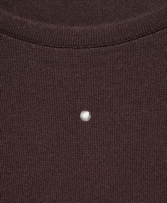 Women's Rhinestones Detail Knitted Sweater