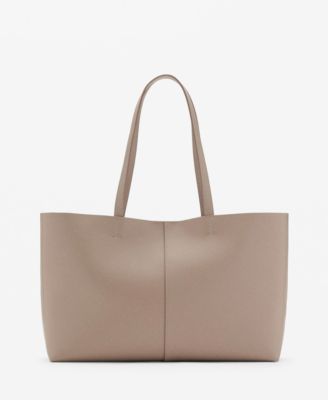 MANGO - Women's Double Handle Shopper Bag