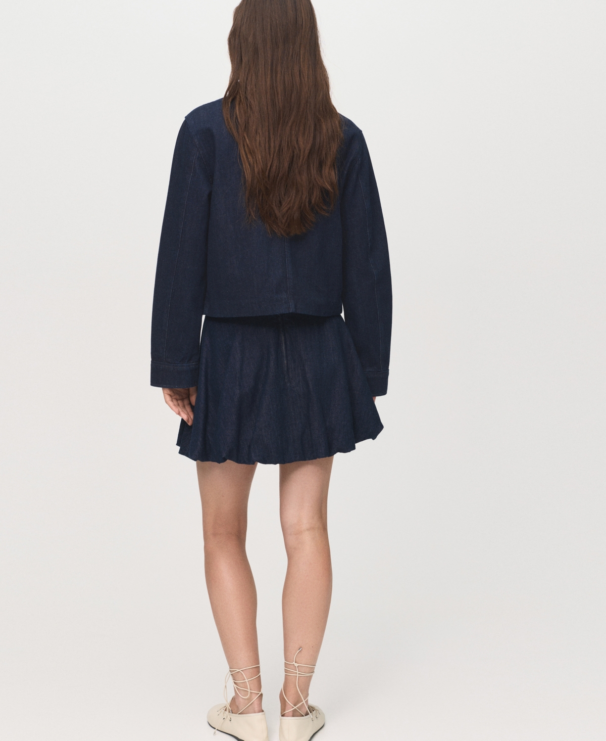 Mango Women's Pockets Denim Jacket In Blue