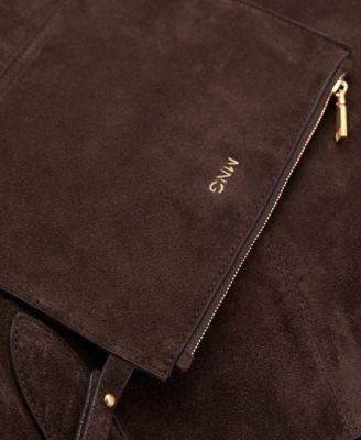 Women's Suede Shopper Bag