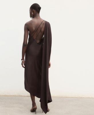 Women's Asymmetrical Satin Dress