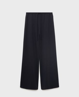 Women's Elasticated Waist Wide-Leg Pants