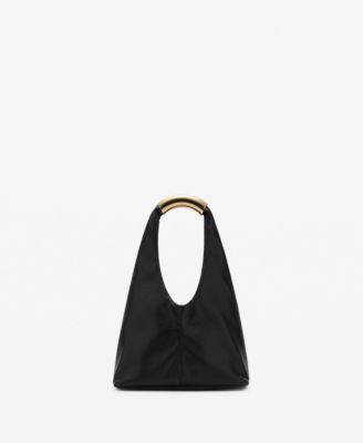 MANGO - Women's Metal Handle Handbag